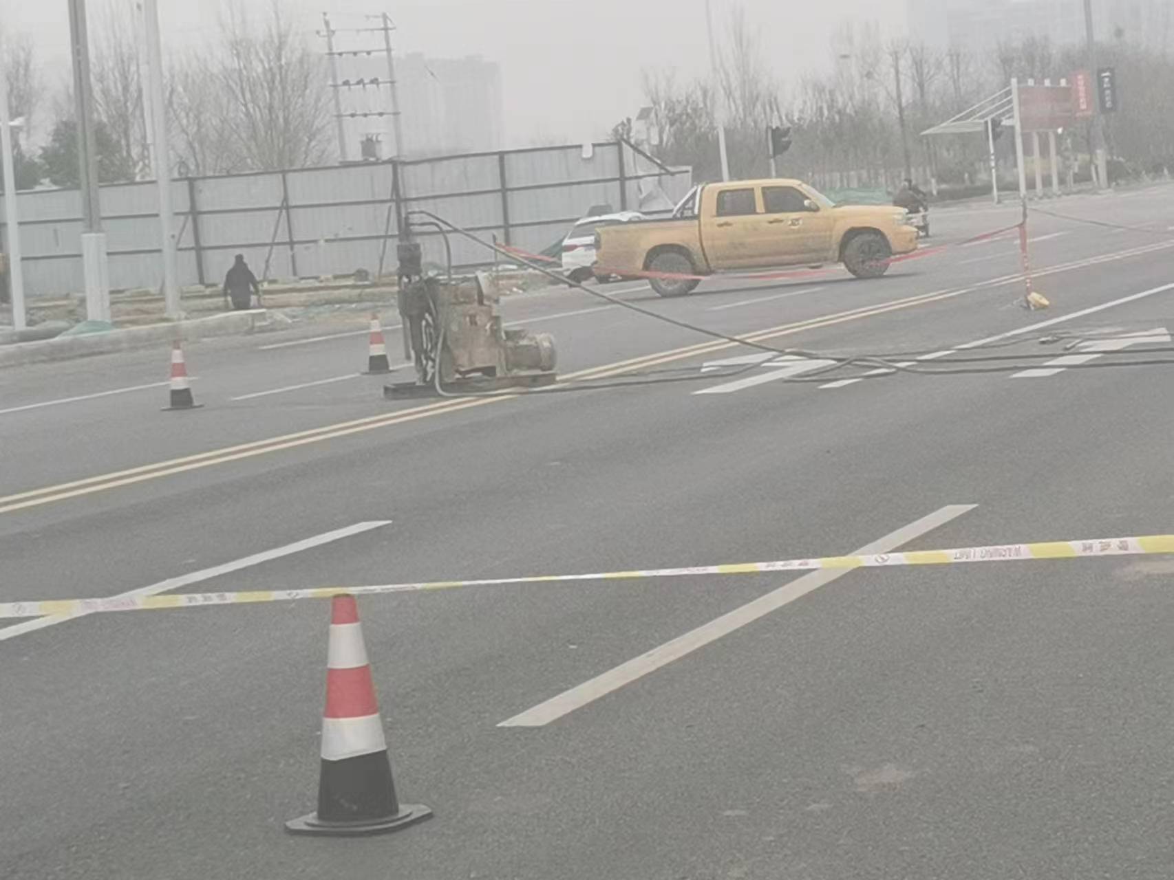 干河街道公路路基沉陷注浆